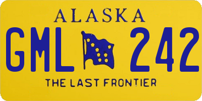 AK license plate GML242