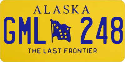 AK license plate GML248