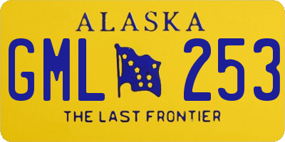 AK license plate GML253