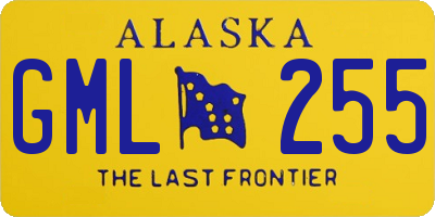 AK license plate GML255