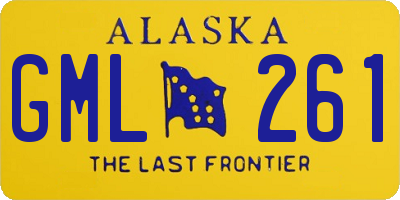 AK license plate GML261