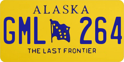 AK license plate GML264