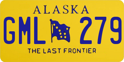 AK license plate GML279