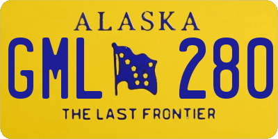 AK license plate GML280