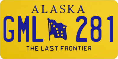 AK license plate GML281