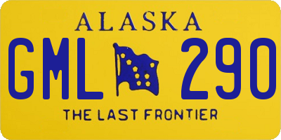 AK license plate GML290