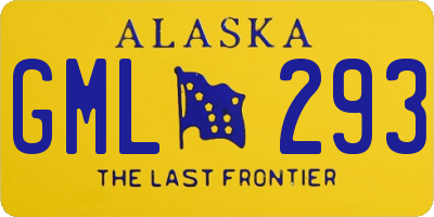AK license plate GML293