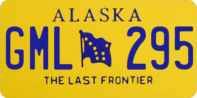 AK license plate GML295