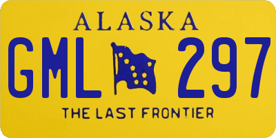 AK license plate GML297