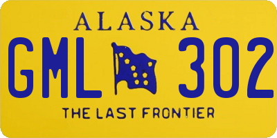 AK license plate GML302