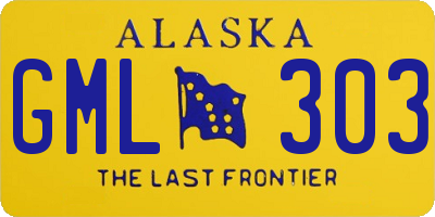 AK license plate GML303