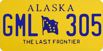 AK license plate GML305