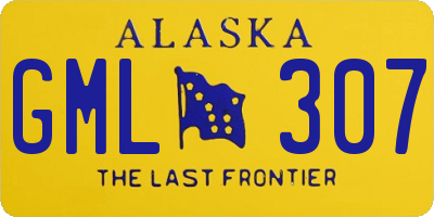AK license plate GML307