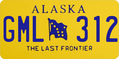 AK license plate GML312