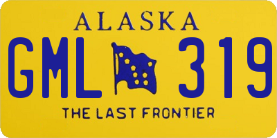 AK license plate GML319