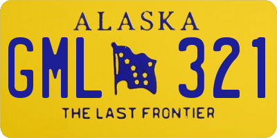 AK license plate GML321