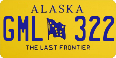 AK license plate GML322