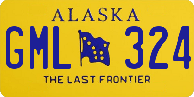 AK license plate GML324