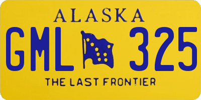 AK license plate GML325