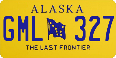 AK license plate GML327