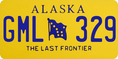 AK license plate GML329