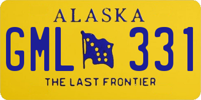 AK license plate GML331