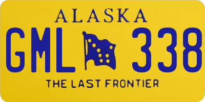 AK license plate GML338