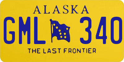 AK license plate GML340