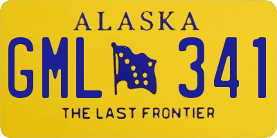 AK license plate GML341