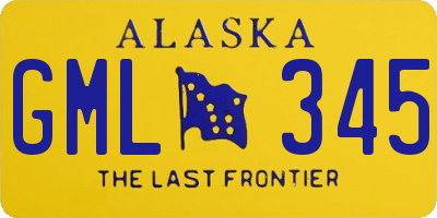 AK license plate GML345