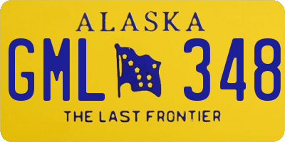 AK license plate GML348