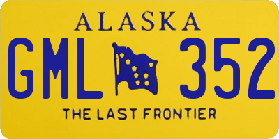 AK license plate GML352