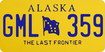 AK license plate GML359