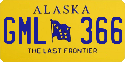 AK license plate GML366