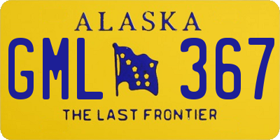 AK license plate GML367