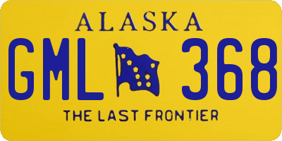 AK license plate GML368