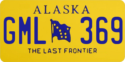 AK license plate GML369