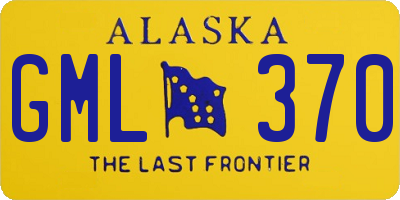 AK license plate GML370