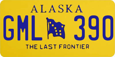 AK license plate GML390