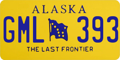 AK license plate GML393