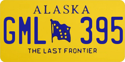 AK license plate GML395