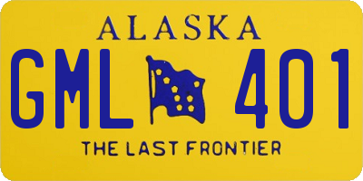AK license plate GML401