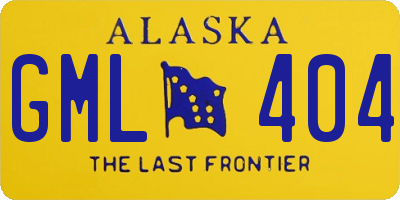 AK license plate GML404