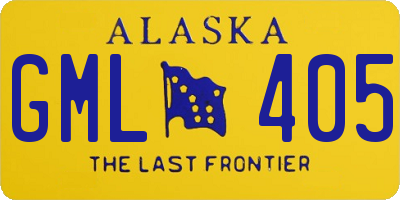 AK license plate GML405