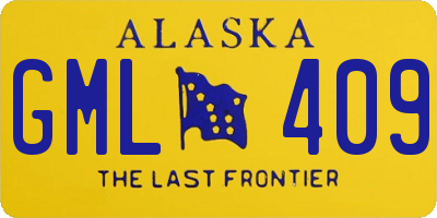 AK license plate GML409