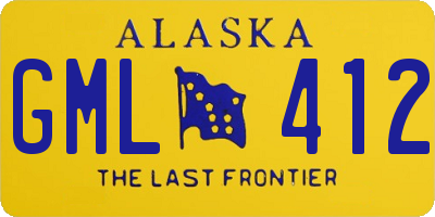 AK license plate GML412