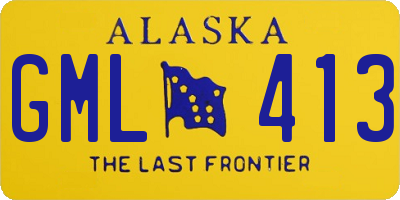 AK license plate GML413