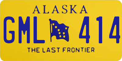 AK license plate GML414
