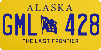 AK license plate GML428