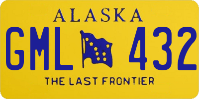 AK license plate GML432